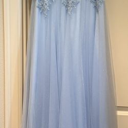 Blue Tulle Dress (Medium)