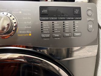Front load Samsung  washer and dryer, works well