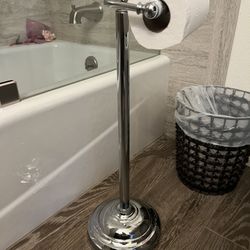 Stylish Freestanding Toilet Roll Holder