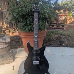 Rare Black Korean Prs Se Custom 24 7 String.