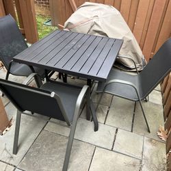 Patio Table and Four Chairs