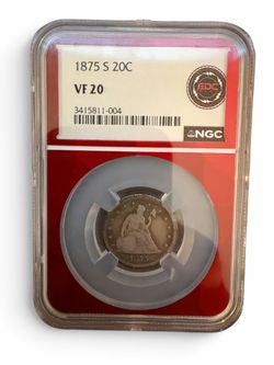 1875-S Twenty Cent Piece NGC VF20
