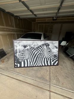Zebra Canvas Art Home Decor