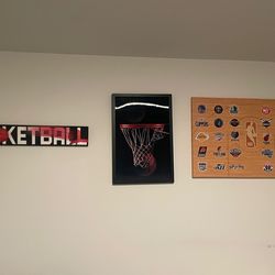 3-Piece Basketball Wall Art Set