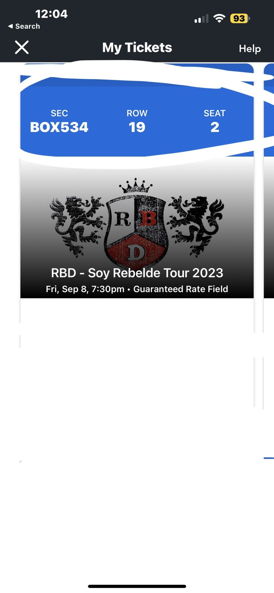 Rebelde Ticket