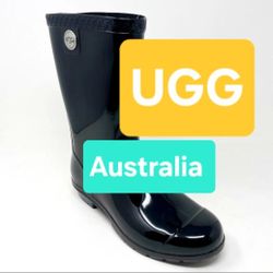 Ugg Australia Women's Sienna Short Rain Boot Black 1014452
