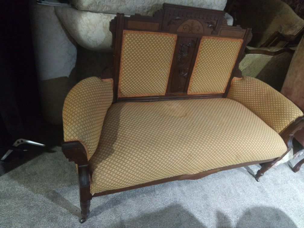 Hand Made paisley Redwood Sautee Antique
