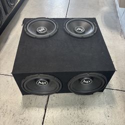 Audio Pipe Box of 12” Speakers