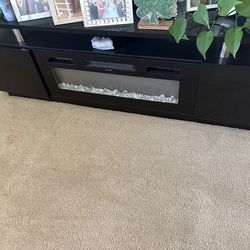 Black TV Console