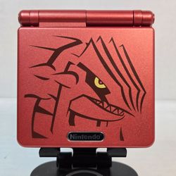 Game Boy Advance SP Groudon Edition IPS Screen + Super Mario Advance