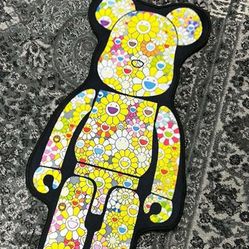 BEARBRICK CUSTOM MADE RUG  (BRAND NEW)