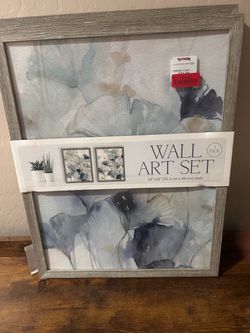 Framed Floral Wall Art Set of 2