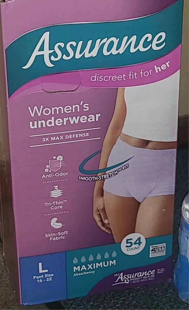 Sz Large Womens Disposable Underwear