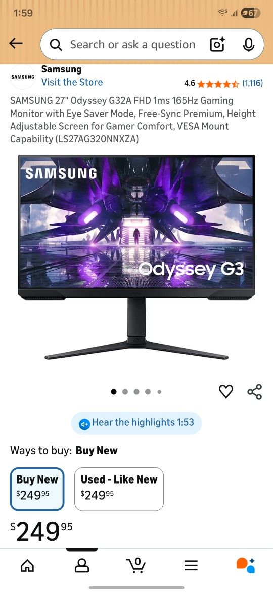 Samsung Monitor.
