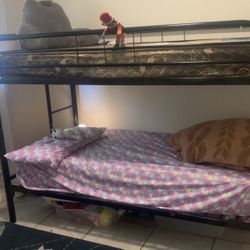 Twin Bunk Bed And Mattress(s) $150
