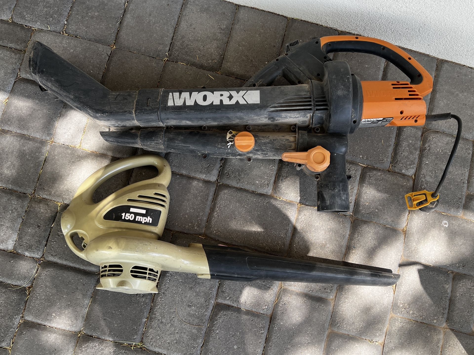 Worx leaf blower and Craftsman blower