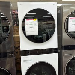 Washer And Dryer Stackable 27” In New Open Box 1 Year Warranty 