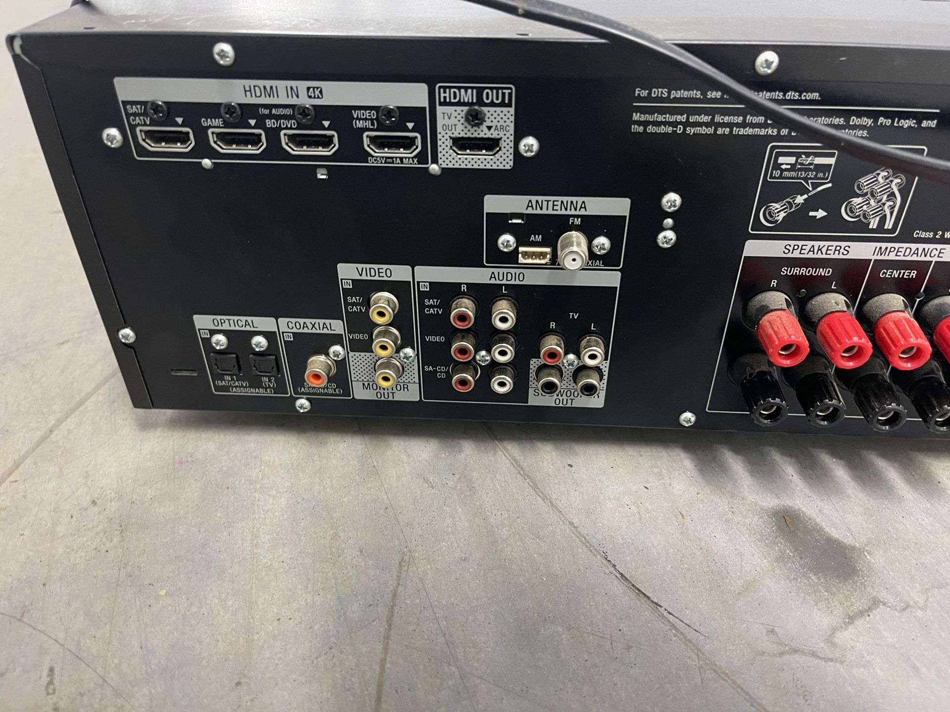 Sony Str-dh550 Uc2 Hdmi 5.1 Surround Receiver