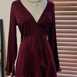 Maroon Dress