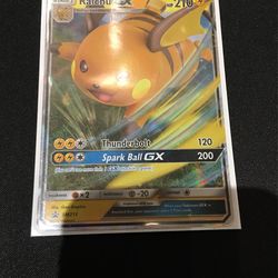 Raichu GX Pokémon Card 2019 Card