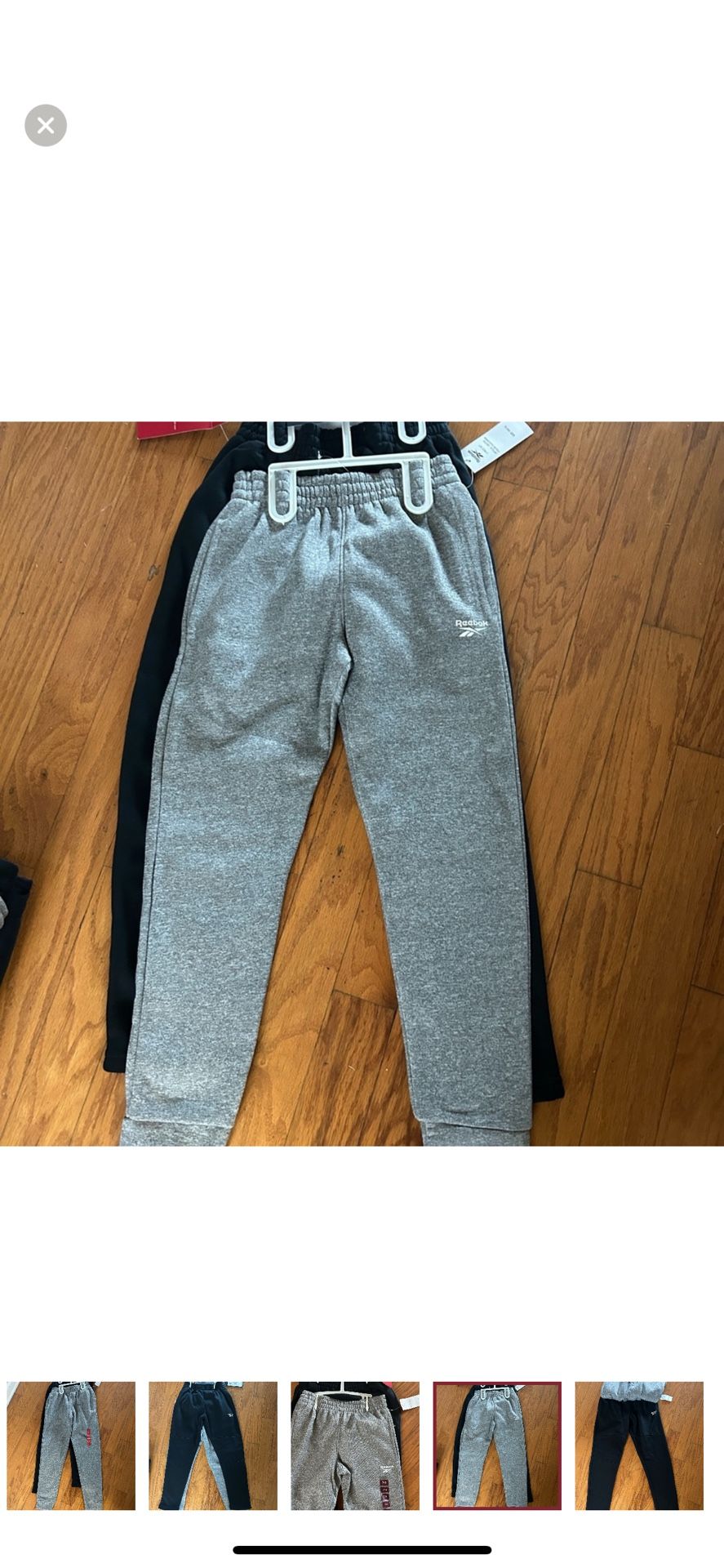 NWT Reebok boys fleece joggers 2 pack Size 10/12