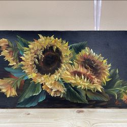 Vintage Flower Painting Decor