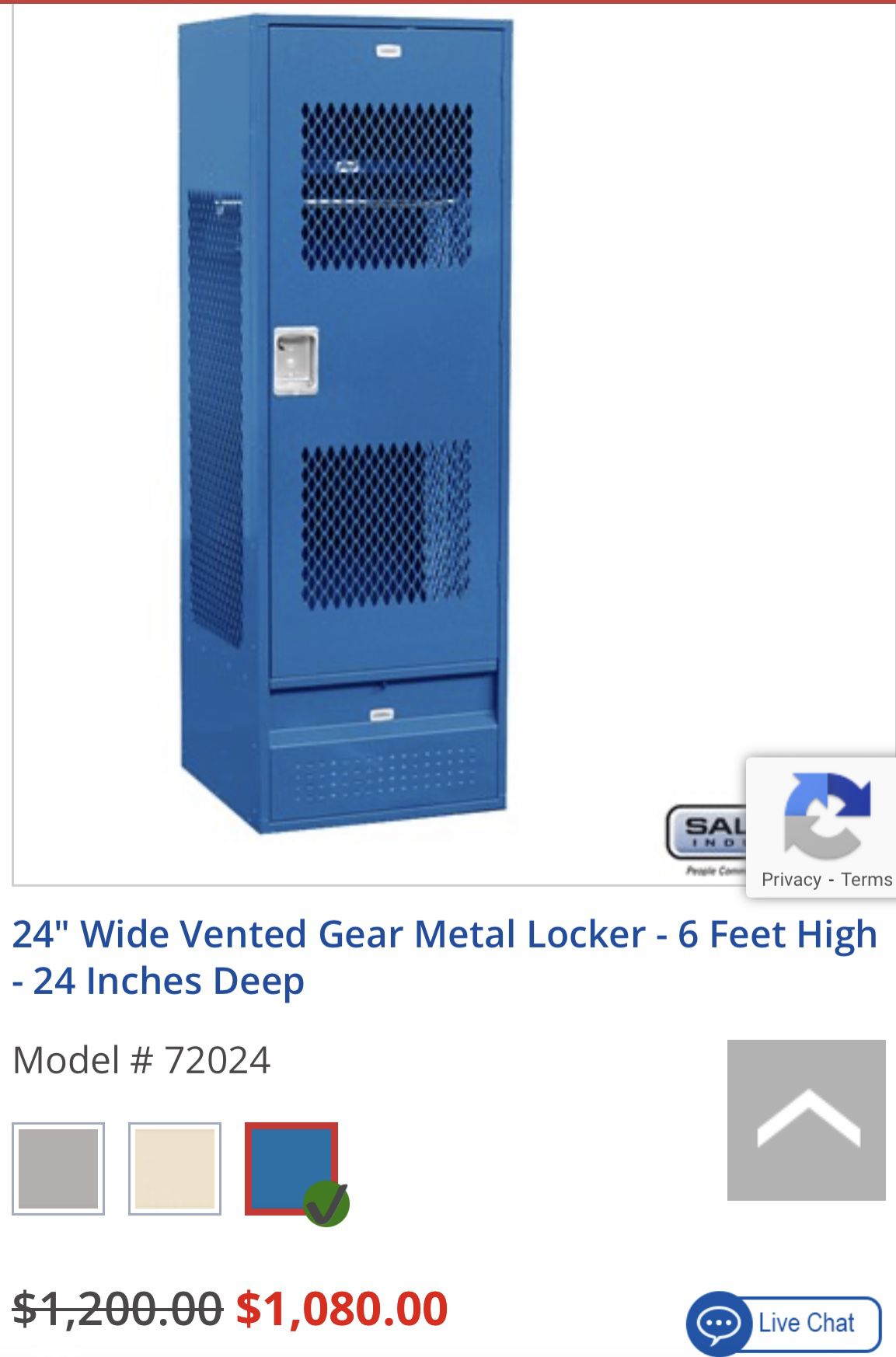Corona branded metal locker