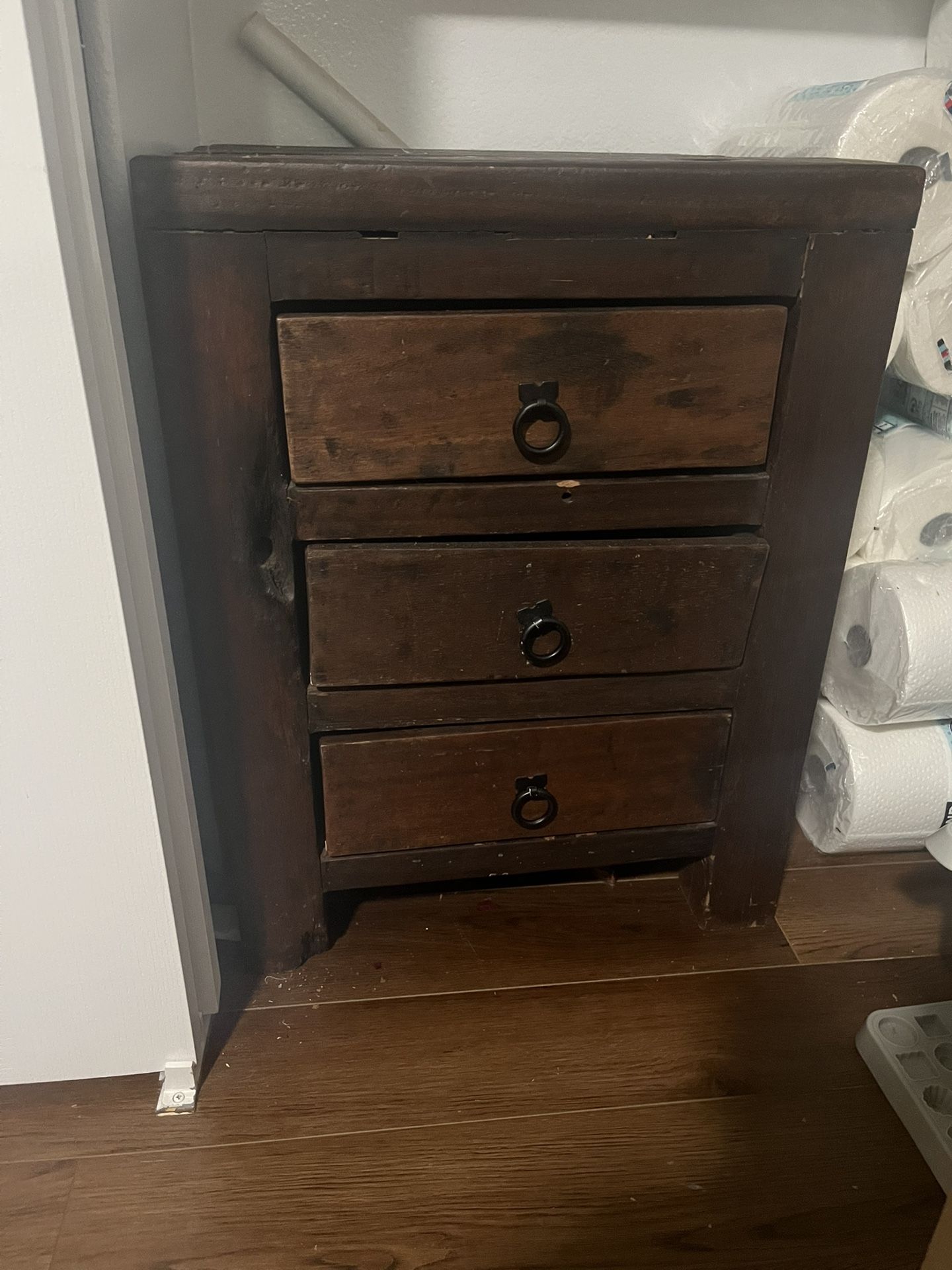 Wood Nightstand