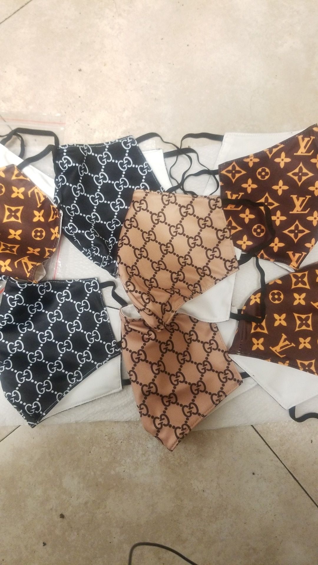 Designer print face mask