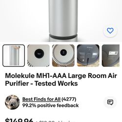 Molecule Large air purifier (never Used)