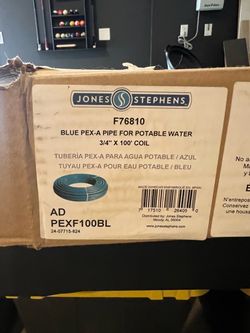 Jones Stephens Blue PEX-A Pipe 3/4" x 100'