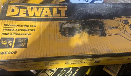DEWALT DWE305 Reciprocating Saw.  Motor: Powerful 12 Amp motor
