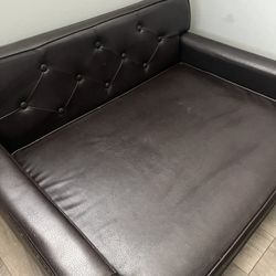 Dog Leather Bed