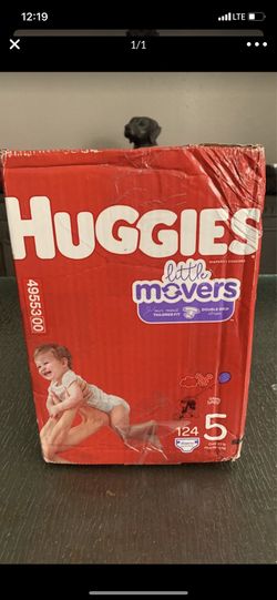 huggies little movers size 5 (124 count)