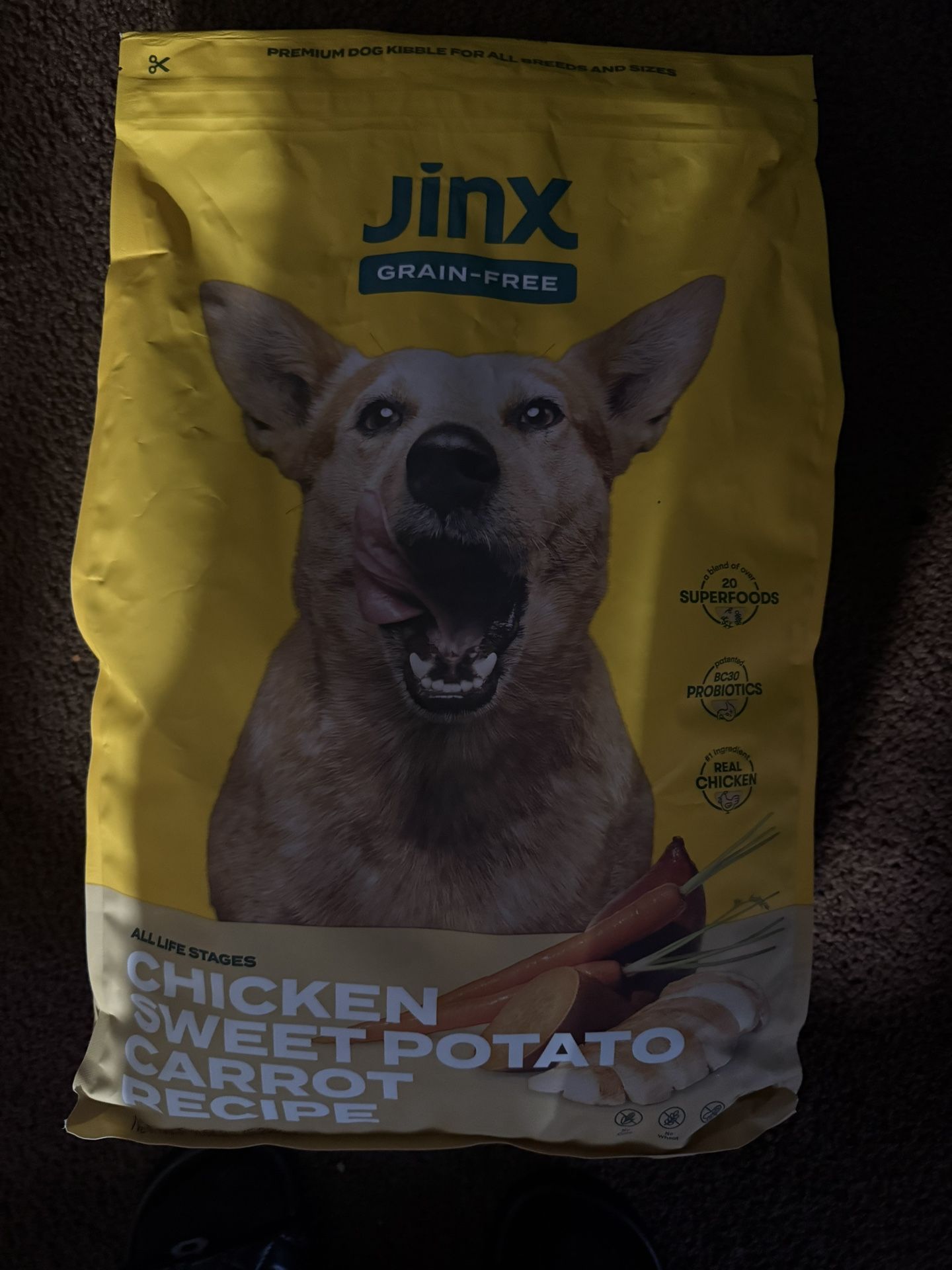 Jinx Dog Food Chicken Patatoe