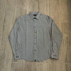 UNTUCKit Men’s Medium Slim Fit Gibbston Blue Teal Long Sleeve Shirt