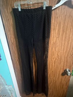 Black mesh pants