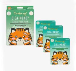 The Creme Shop Cica-Mend Tiger Face Mask 3pcs