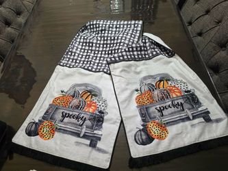 Halloween table runner 72" long