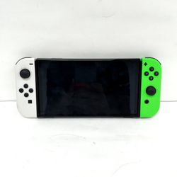 Nintendo Switch OLED Video Game Console HEG-001 White/Green