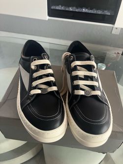 Rick Owens Leather Low-Top Sneakers men’s size 39/7.5