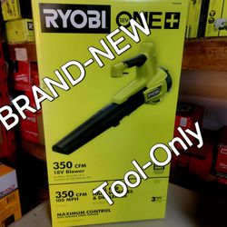 RYOBI
ONE+ 18V 100 MPH 350 CFM Cordless Battery Variable-Speed Jet Fan Leaf Blower (Tool Only)