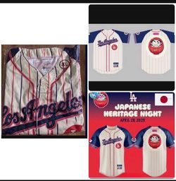 2025 Los Angeles Dodgers Japanese Heritage Night Jersey 4/28/25 XL