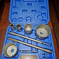 9PCS SDS Plus Concrete Hole Saw Kit (30–100mm) – Masonry Core Drill Set + Free Gift
