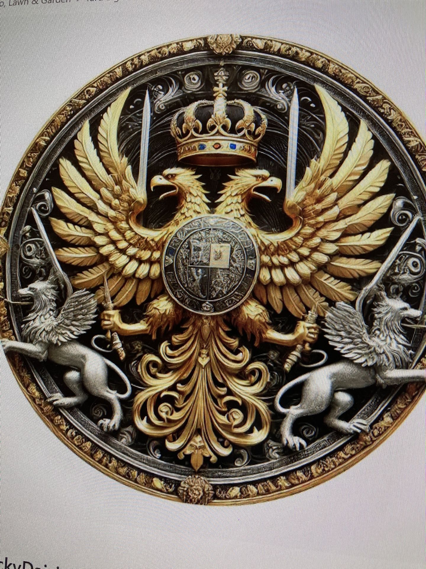 Flat Aluminum 8” Diameter Wall Art