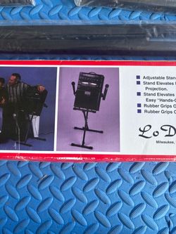 Small adjustable stand for karaoke speaker