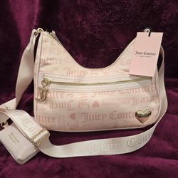 Juicy Couture Light Pink Crossbody Bag NWT