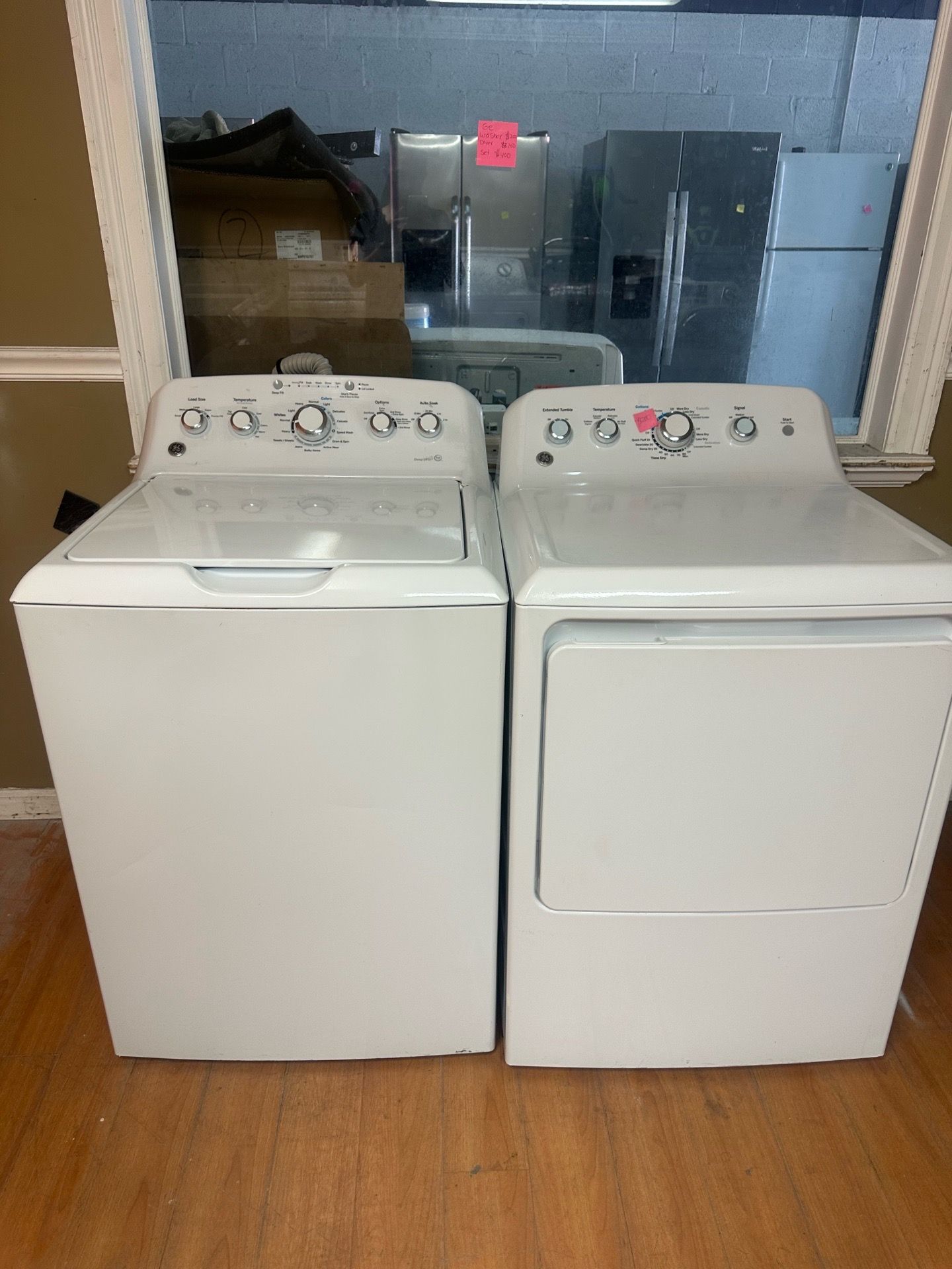 Washer and dryer set