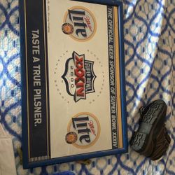 Miller Lite Super Bowl Sign