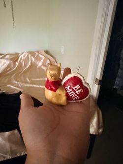Winnie the Pooh Valentine's Day Candle